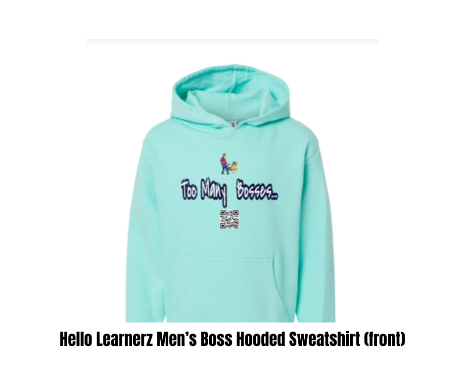 Hello Learnerz Men’s Boss Hooded Sweatshirt